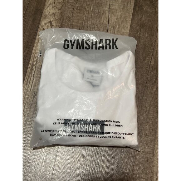 Gymshark Womens White Crop Top T-Shirt Size XL NWT - Picture 6 of 7